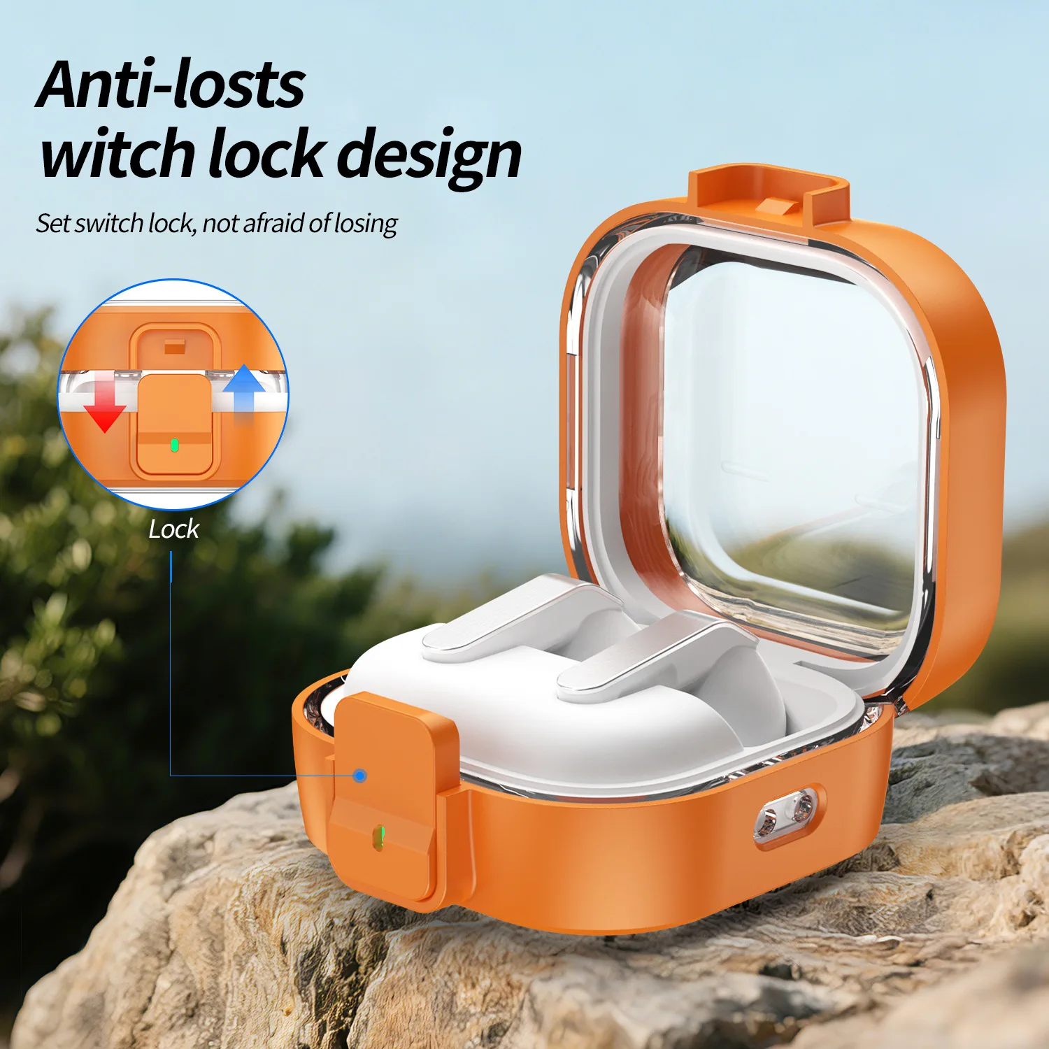 Rainbow Series Transparente Modelle Kopfhörer-Hülle für Samsung Galaxy Buds 4 Pro Klare Sichere Schutzhülle mit Verschluss für Samsung Buds4 Image