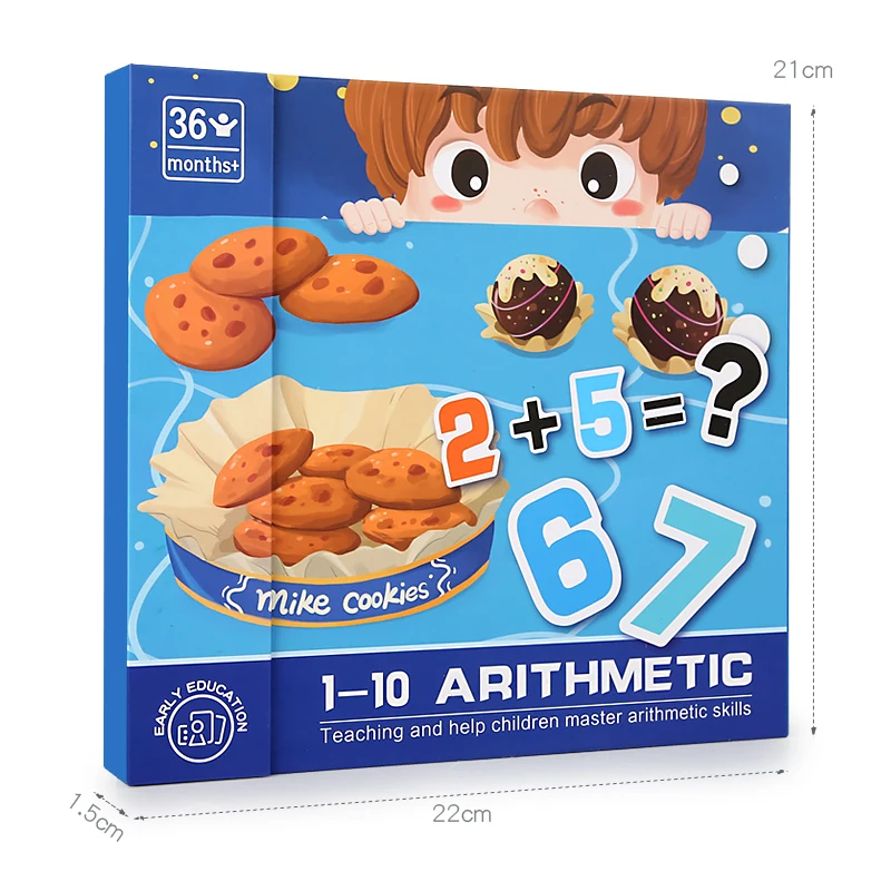 Giocattoli Educativi per Bambini Best-Seller Libro Puzzle di Decomposizione Numerica 1-10 Giochi Matematici Educativi per Bambini