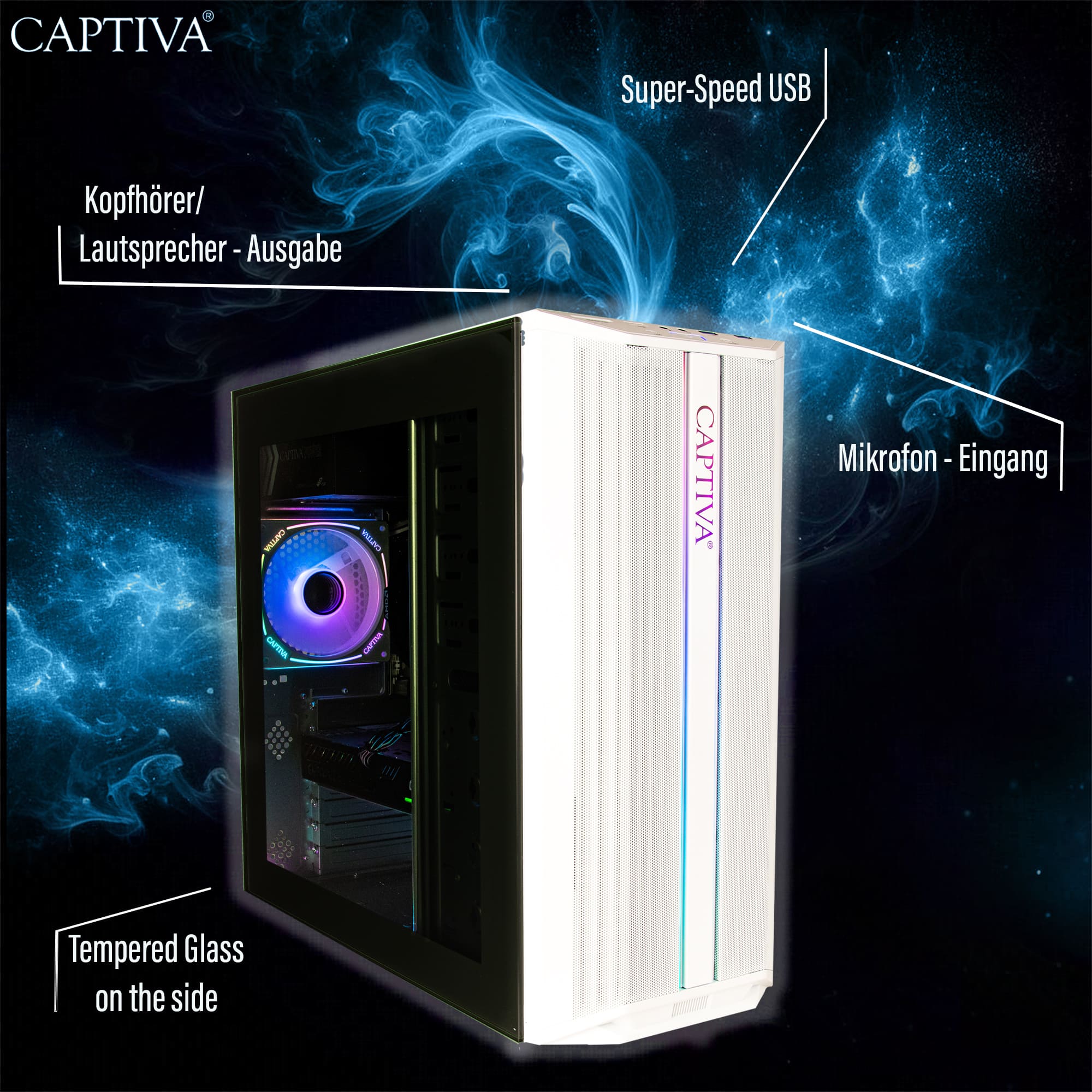 CAPTIVA Gaming-PC "Entry Gaming I10-0624", ohne farbbezeichnung, B:24,5cm H:54,5cm T:53,5cm, Desktop-PCs Image