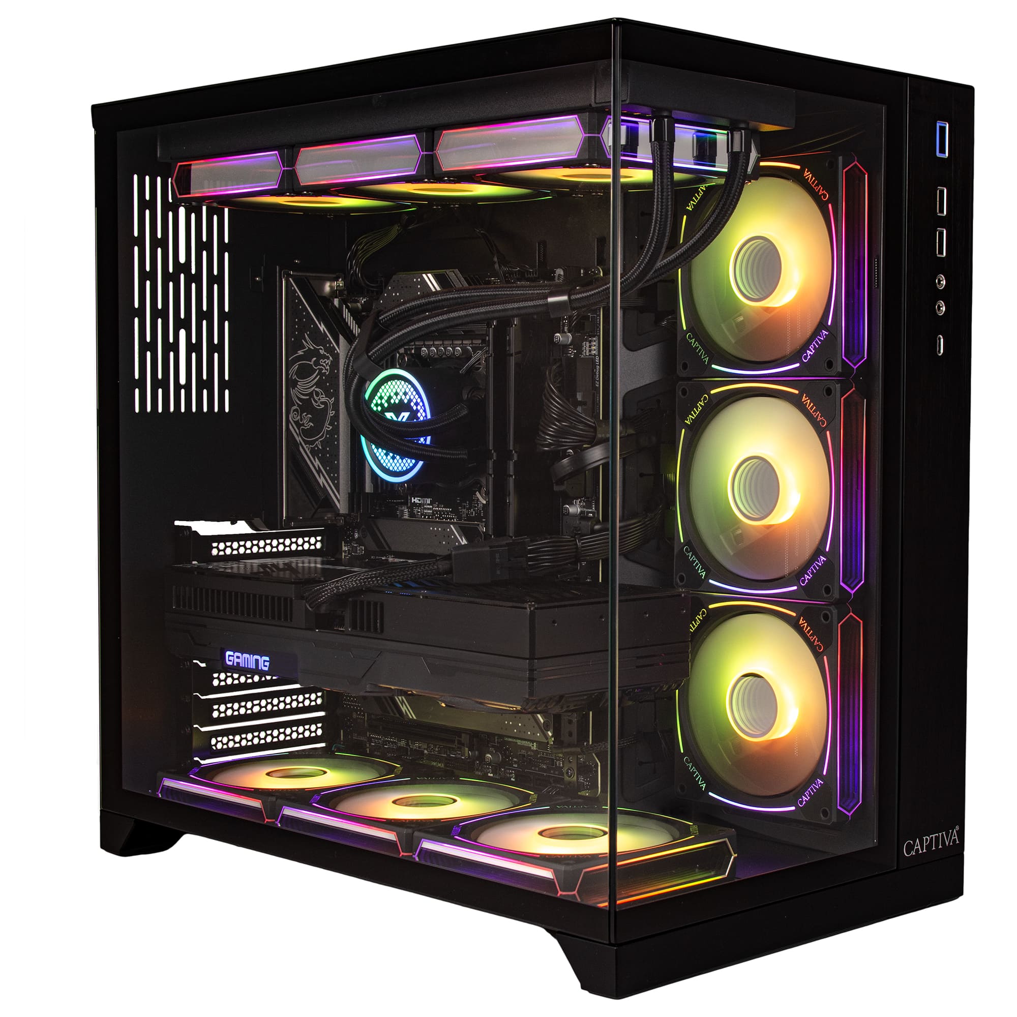 CAPTIVA Gaming-PC "Highend Gaming R99-696", ohne farbbezeichnung, B:37,5cm H:71cm T:73cm, Desktop-PCs Image