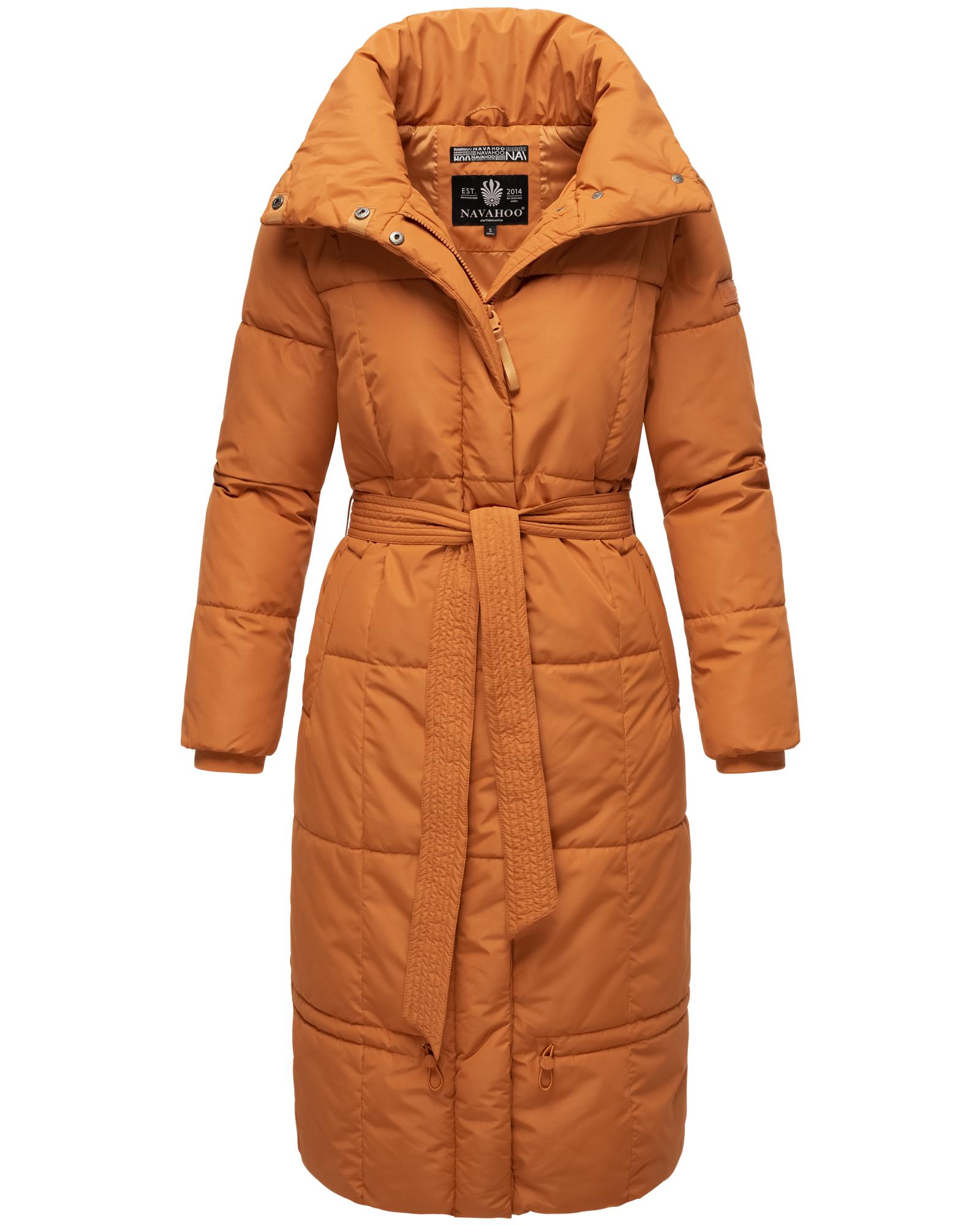 Steppmantel NAVAHOO "Mirenaa", Damen, Gr. L (40), braun (zimt), Oberstoff: 100% Polyester. Futter: 100% Polyester. Wattierung: 100% Polyester. Ärmelfutter: 100% Polyester, gerade ca. Mitte Wade, hoch geschlossener Ausschnitt, Ärmel ohne Ärmelschlitz... Image