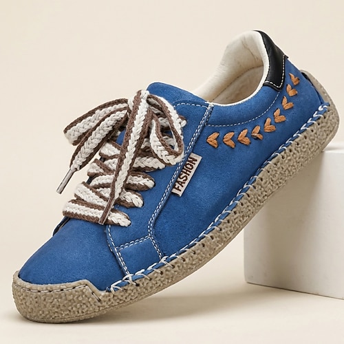 Blaue Herren-Sneaker zum Schnüren – leichte, bequeme und atmungsaktive Schuhe für jeden Tag, ideal für Reisen, Wochenendausflüge und einen entspannten Streetstyle. Image