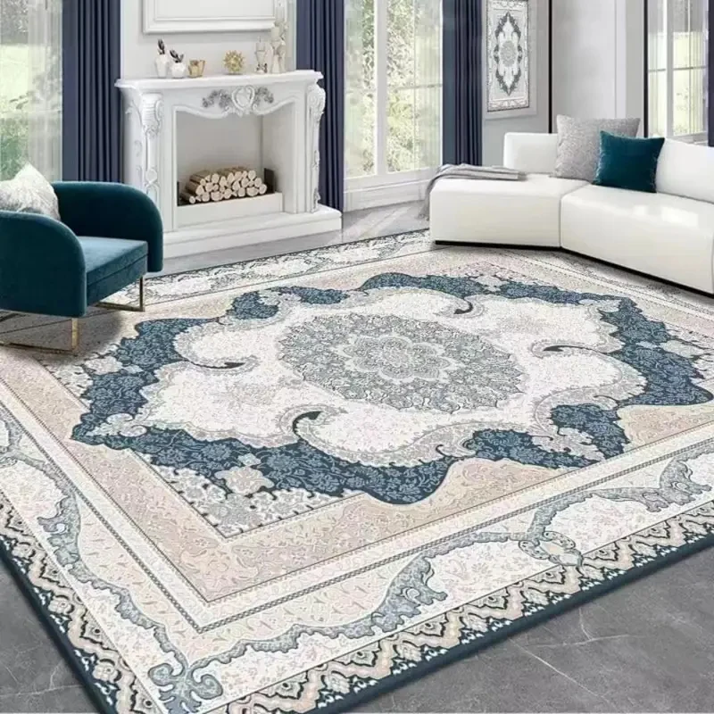 VIKAMA Bohemian Living Room Carpet, Washable and Non-slip Kitchen Carpet, Bedroom and Dining Room Mat, Home Decoration