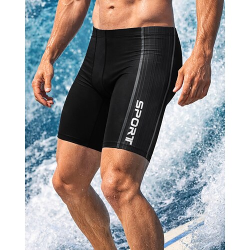 Homme Lumière Standard Short de Combinaison collants de sport maillots de bain Rayures Jambes jusqu