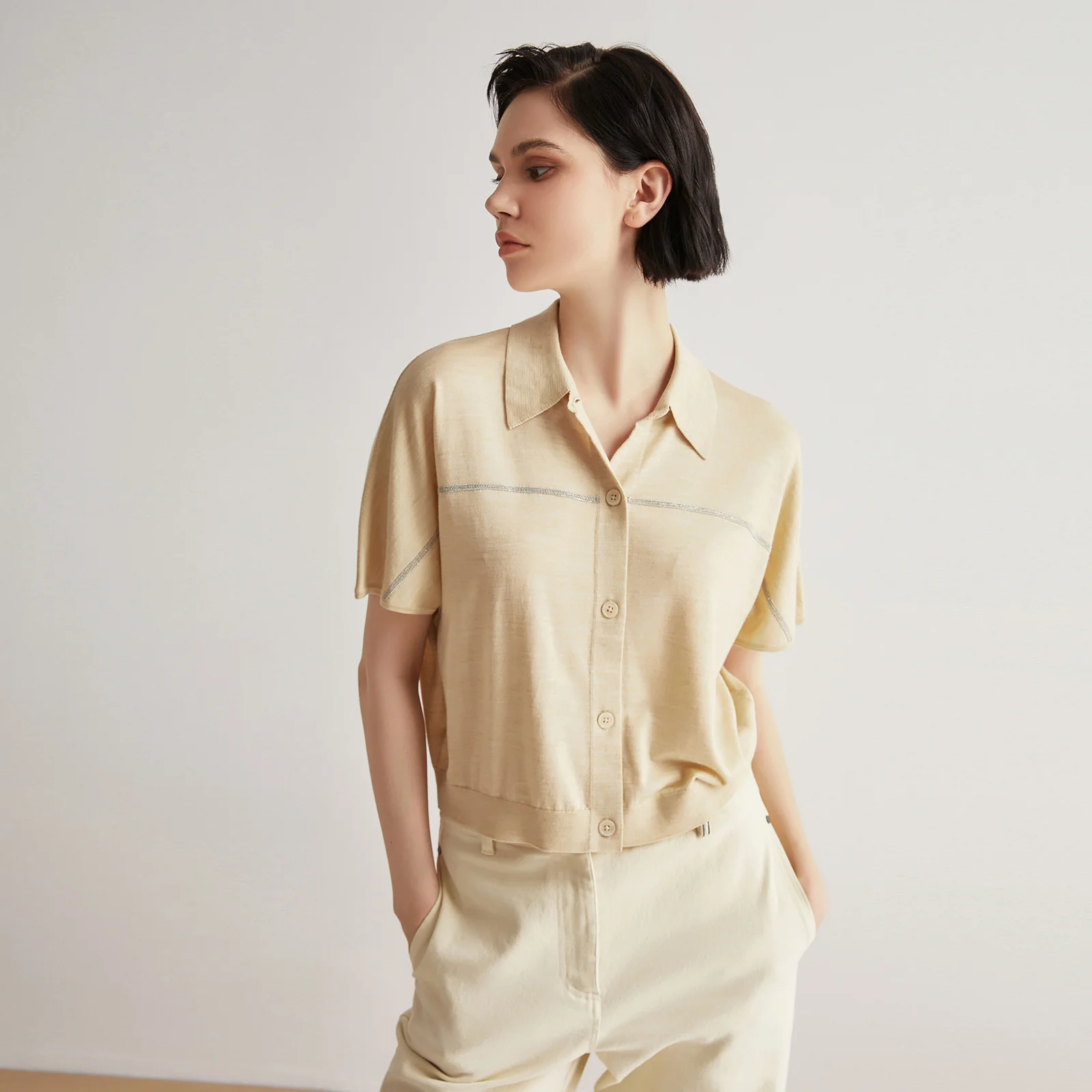 BC-36 Dames Vêtements Pour Femmes Chemise Femme Laine Mérinos injSweaters Blouses Haut De Gamme Vêtements Pour Femmes