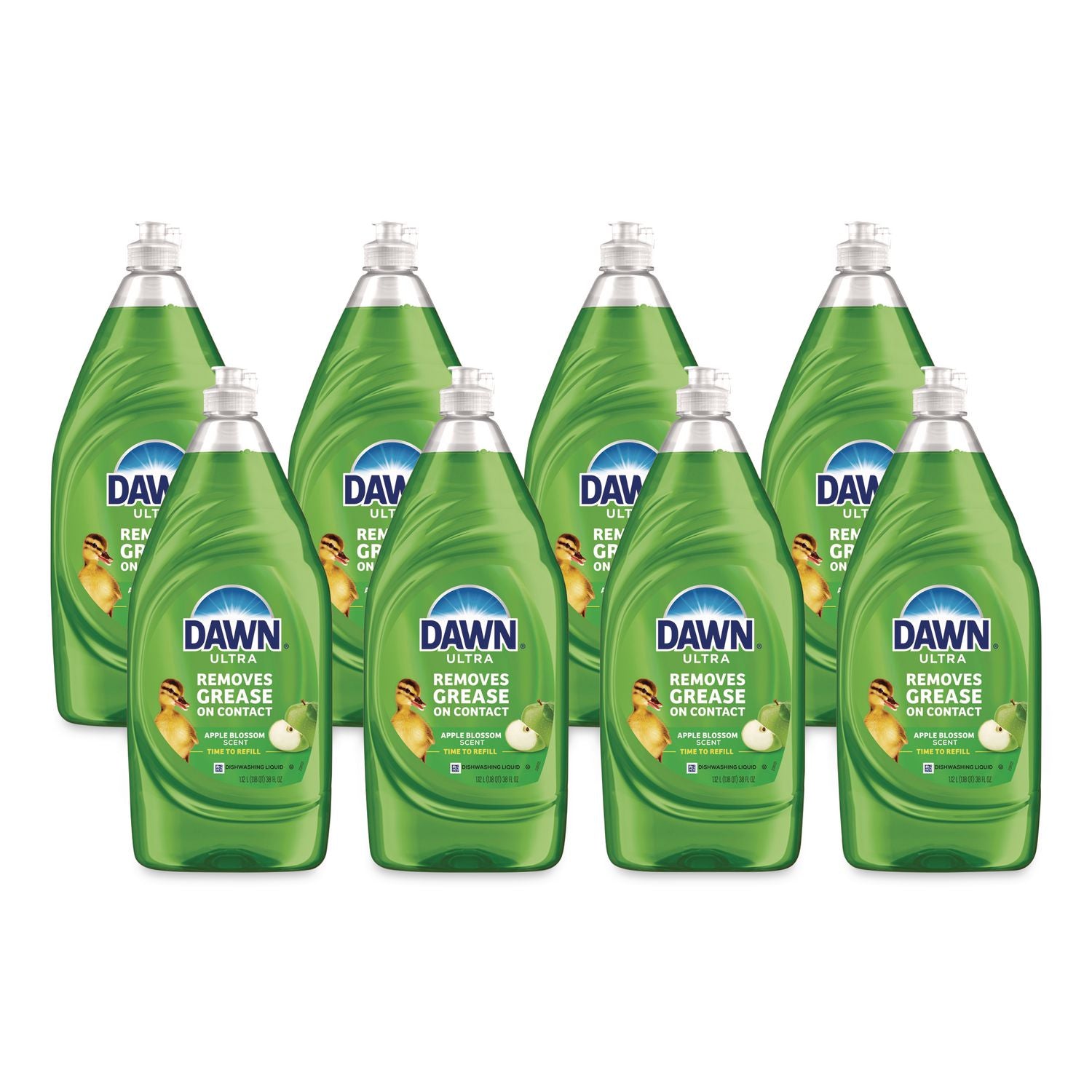 Dawn Ultra Liquid Dish Detergent, Apple Blossom Scent, 38 oz Bottle, 8/Carton (PGC20711)