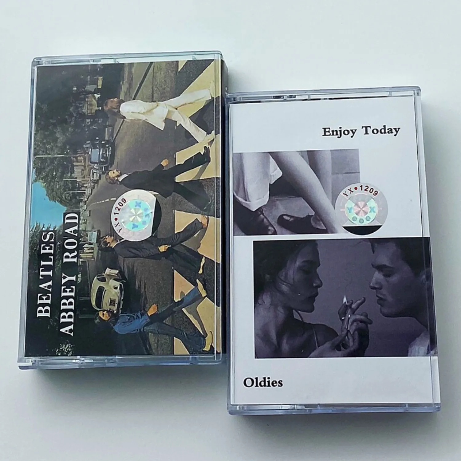 The Beatles Abbey Road & Oldies Enjoy Today Klassische Rock-Audiokassetten Vintage Retro Analoger Klang Sammlerstück für Fans
