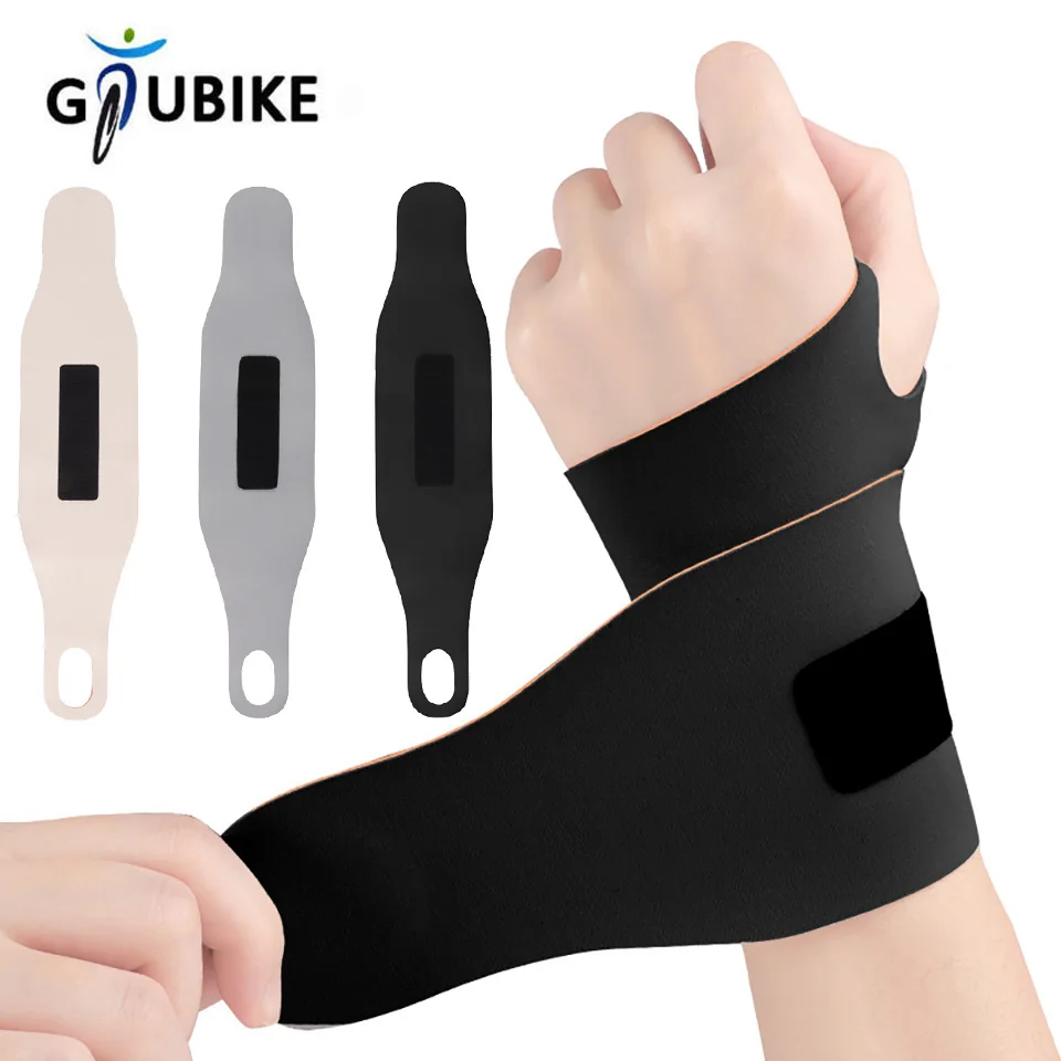 GTUBIKE 1 Stück ultradünnes, elastisches Handgelenkband, Handgelenkschutz mit verstellbarer Kompression, Sehnenscheiden-Schmerzlinderung, Handgelenkbandage Image