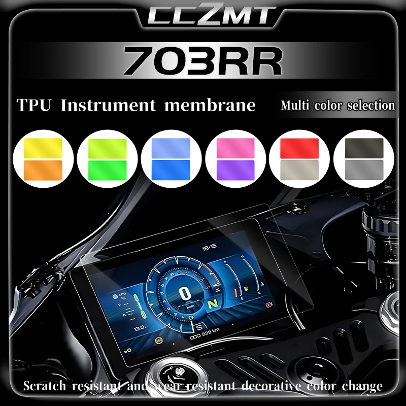 Für zontes 703rr 703rr 703rr 2024 Motorrad zubehör Cluster Kratz schutz folie Displays chutz folie Instrumenten aufkleber Image