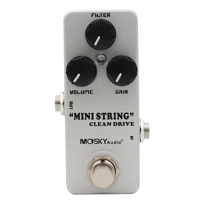 MOSKY MINI STRING CLEAN DRIVE Overdrive Effektpedal Gitarre Mini Single Effect Unit-AA85 Image