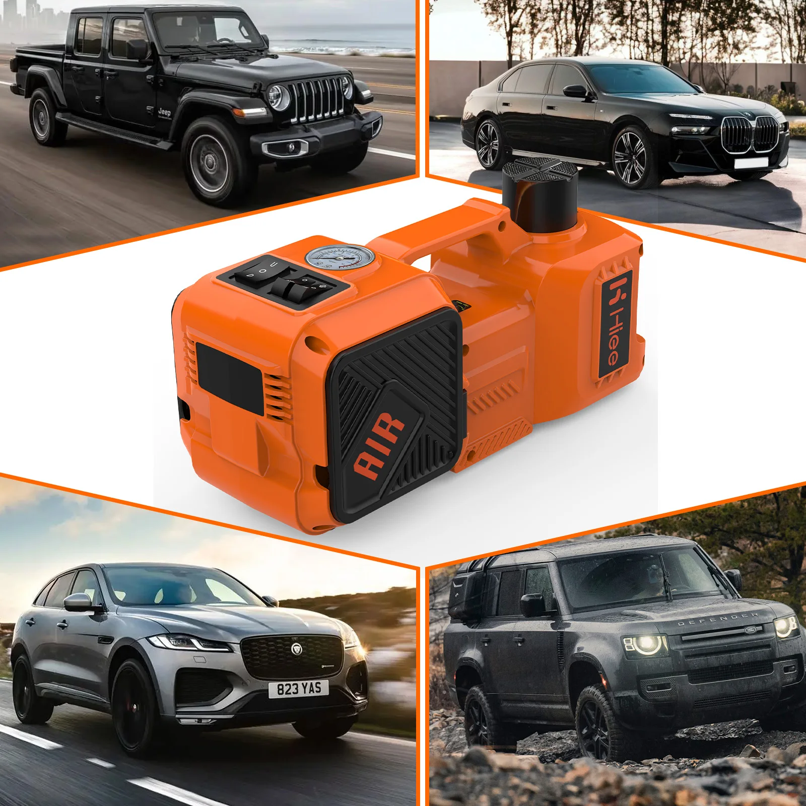 Elektrischer Hydraulischer Wagenheber 5 Pokemon Pinata 12V DC Automatischer Auto-Wagenheber mit Fußschalter LED Auto-Wagenheber SUV LKW Image