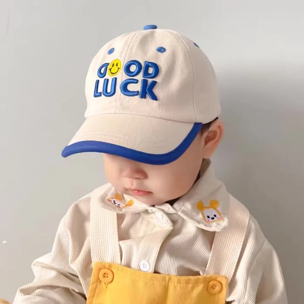 Kinder-Baseballmütze, Frühlings- und Sommermodelle für Jungen, bestickte Sonnenschutzmütze, Unisex für Mädchen, ideal für Kleinkinder Image