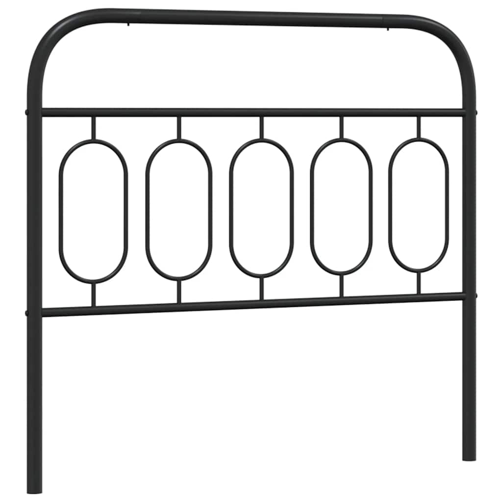 vidaXL Ersatz-Kopfteil Metall Schwarz 100 cm Image