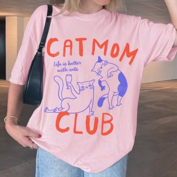 Cat Mom Club Shirt,Cat Mom Shirt, Cat Mama Tee, Gift For Cat Mom, Funny Cat Shirt, Cat Lover Shirt, New blue xl t Shirt