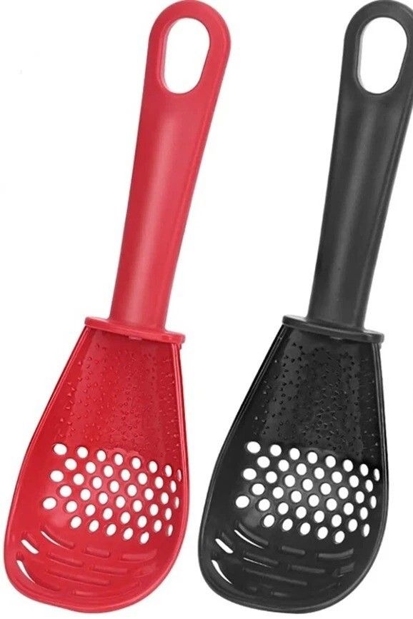 Heat Resistant Skimmer Spoon & Colander Scoop Set Cooking Strainers For Kitchen Heat Resistant Skimmer Spoon & Colander Scoop Set Cooking Strainers For Kitchen