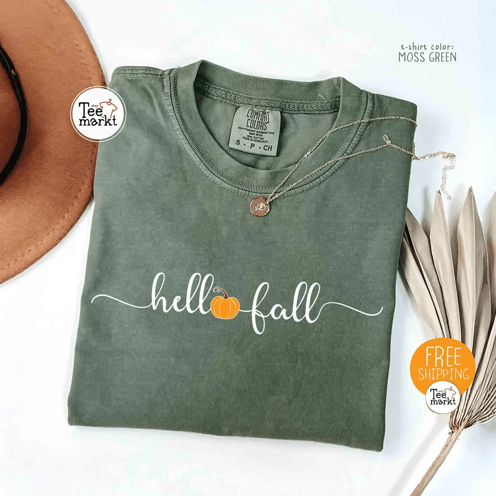 Hello Fall Pumpkin Shirt Comfort Colors Tee Minimalist Autumn Shirt Women black xl sweatshirt