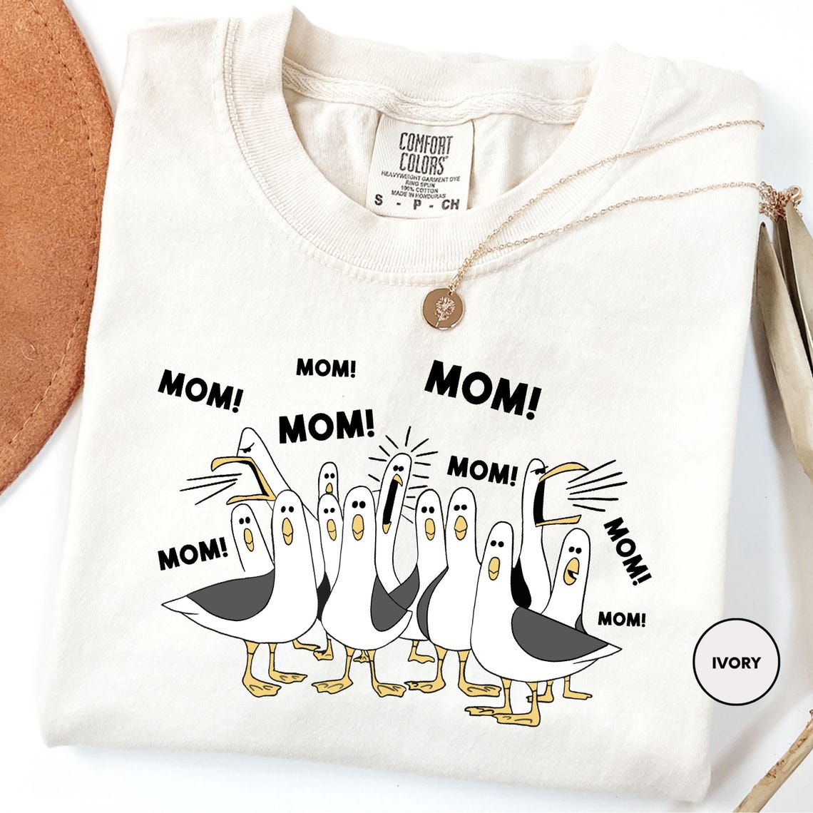 Mom Mom Mom Shirt Funny Duck Mom Graphic Tee Cute Mom Life Outfit Gift brown xl t Shirt