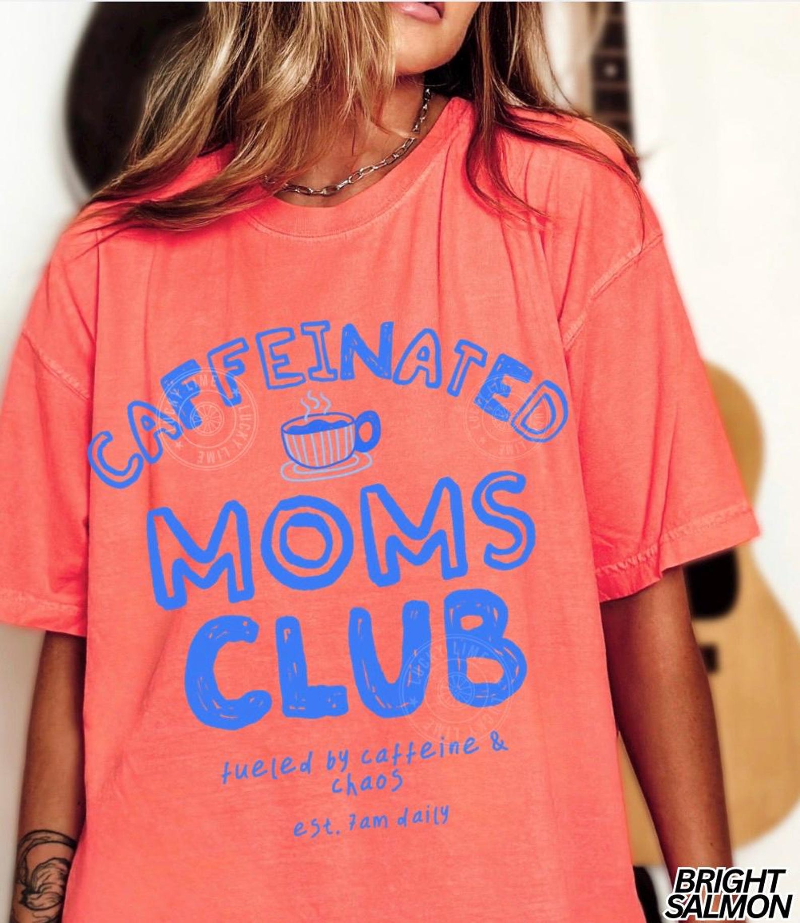 Caffeinated Moms Club Shirt Funny Mom Coffee Lover Graphic Tee Cute Outfit grey 2xl t Shirt