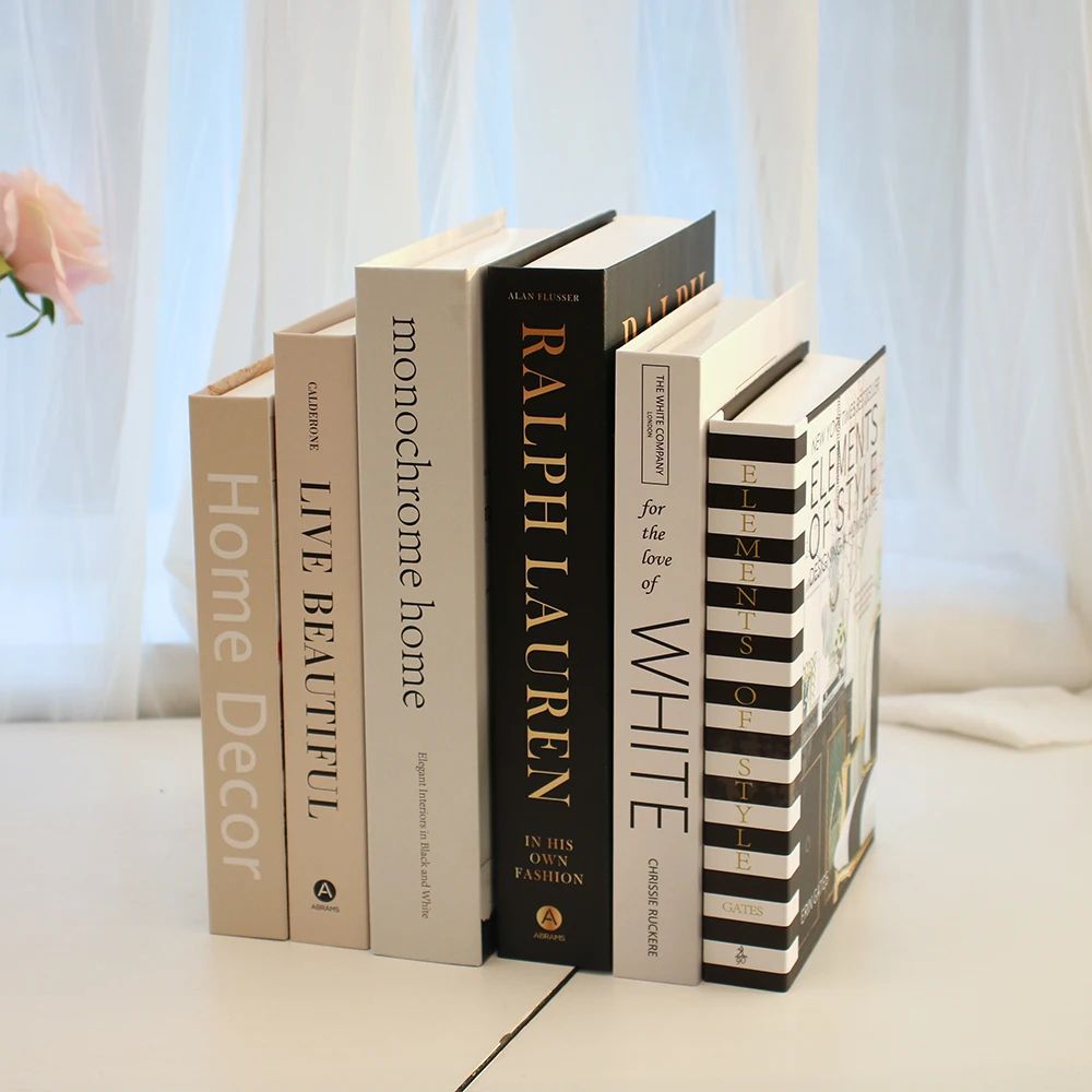 Luxury Decorative Fake Books Set Coffee Table Decor c