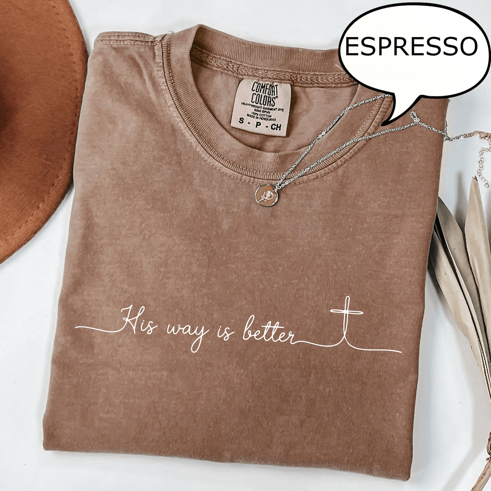 His Way Is Better Shirt Comfort Colors Christian Minimalist Faith Cross Tee navy 3xl t Shirt