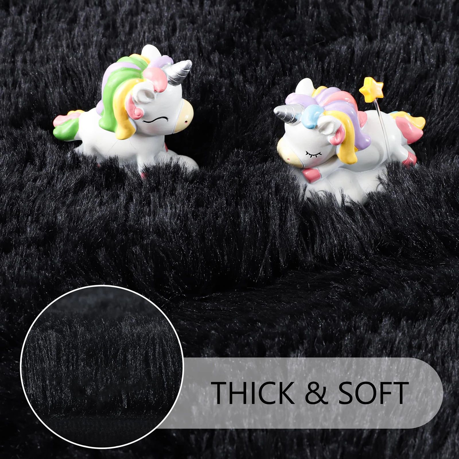 Ultra Soft Fluffy Round Rug Cozy Shaggy Area Rug For Bedroom & Kids Room diameter 110cm gray