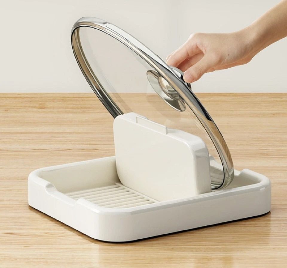 Foldable Countertop Pot Lid Holder & Spoon Rest Rack Kitchen Utensil Organizer Stand Foldable Countertop Pot Lid Holder & Spoon Rest Rack Kitchen Utensil Organizer Stand