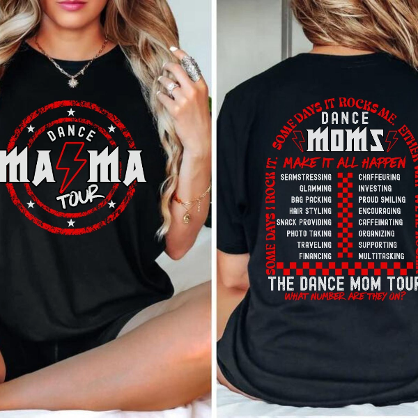 Dance Mama Tour Shirt, Funny Dance Mom Gift, Dance Comp Tshirt, Cheer Mom Competition, Sorry I Can't Dance Season, Dance orange xl t Shirt