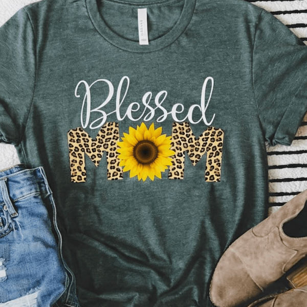 Blessed Mom Shirt Happy Mother's Day Shirt, Best Mom Gift, Perfect Shirt For Moms And Moms to Be dark Grey m t Shirt