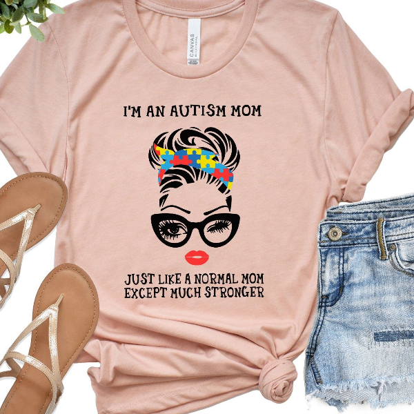 Autism Mom Shirt Trendy Long Sleeve Shirt, Perfect Mother's Day Gift For Moms white 3xl t Shirt