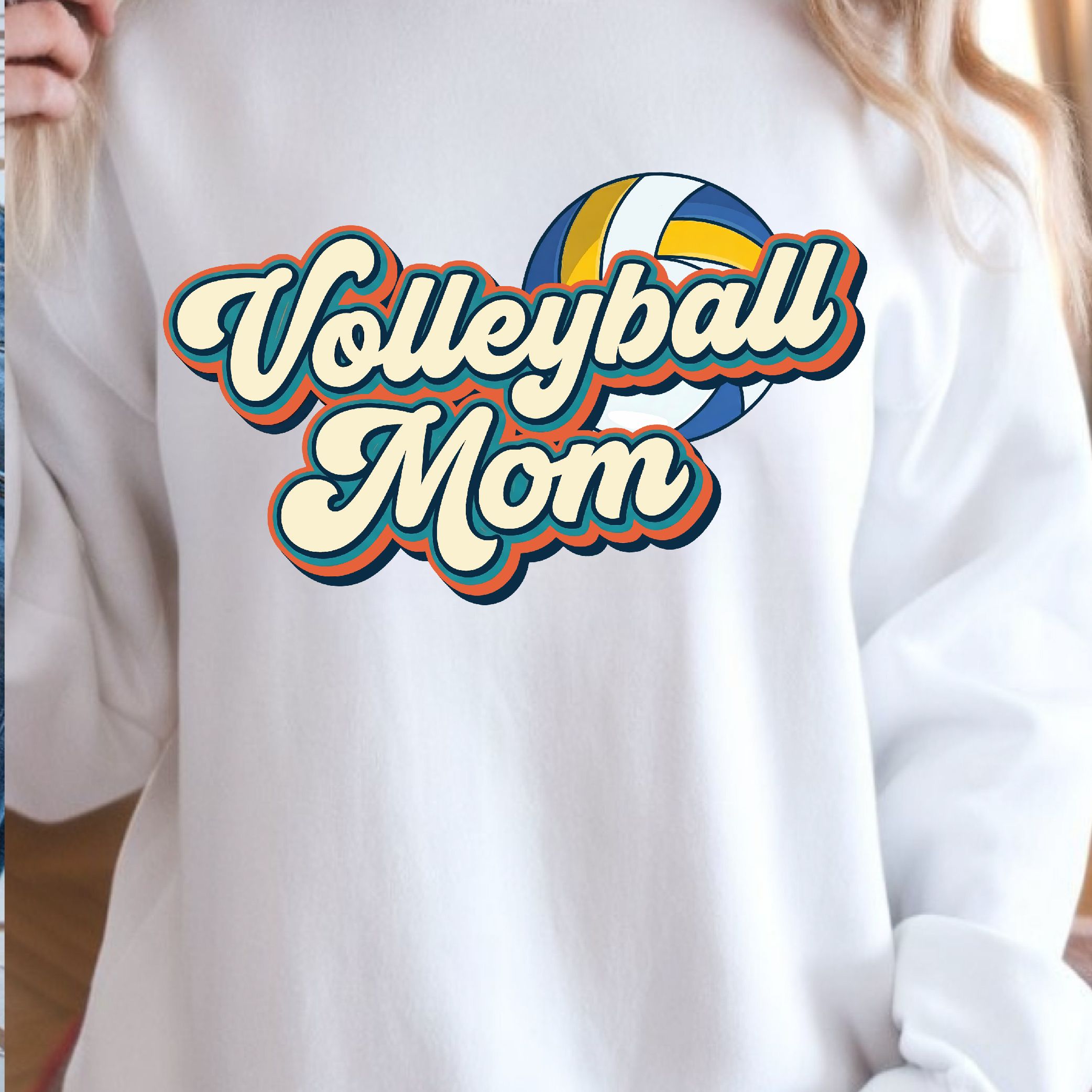 Volleyball Mom Shirt, Proud Volleyball Mom Tee, Game Day Mom Shirt pink m sweatshirt