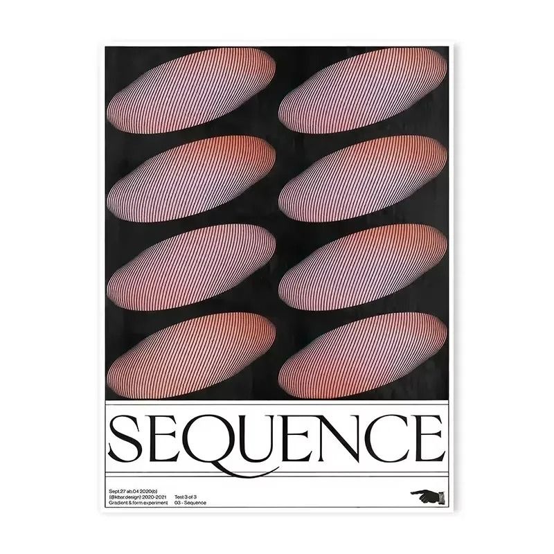 Modern Abstract Blue Waves Poster Open Your Mind Wall Art Print 15 30x40 Cm unframed