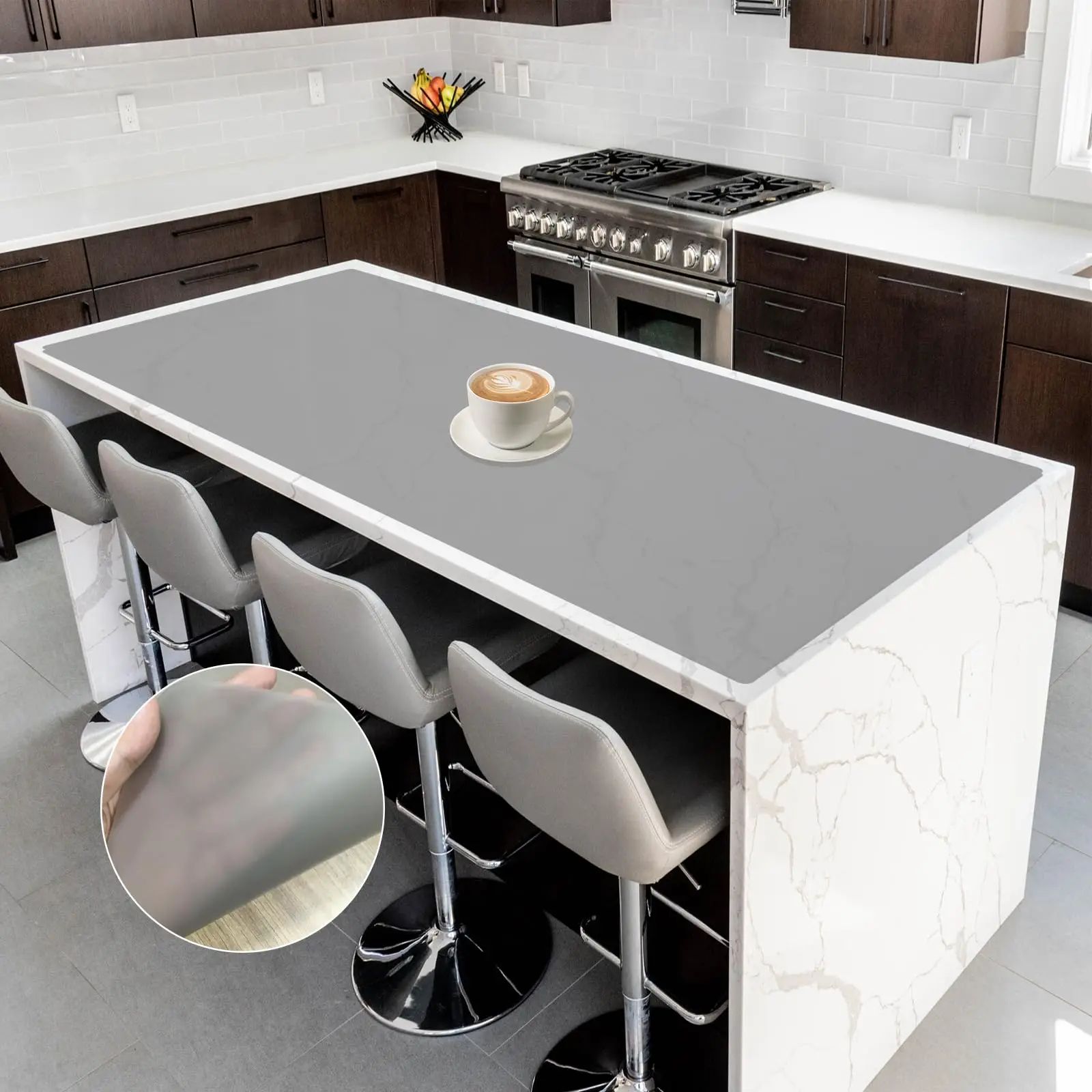 SoftShield Kitchen Counter Mat Waterproof Heat Resistant Table Protector 5 400x1200mm