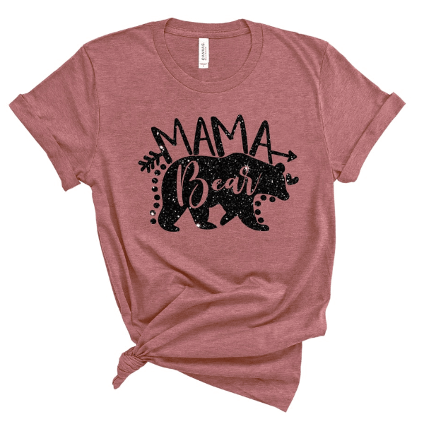 Mama Bear Shirt Momlife T Shirt, Perfect Gift For Moms, Mama Bear Tee mauve s t Shirt
