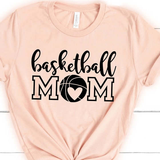 Basketball Mom Shirt Custom Basketball Mom Tee, Perfect Mother's Day Gift For Basketball Moms prism Peach m sweatshirt
