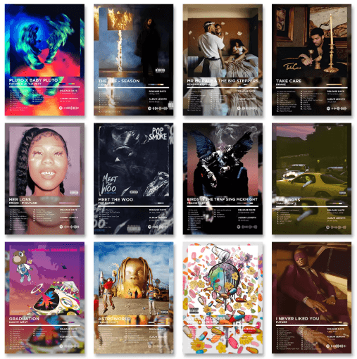 Retro Album Cover Canvas Poster Music Wall Art Decor For Home & Gifts sw9053 55x80cm Unframed