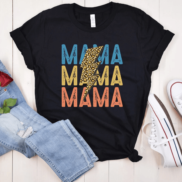 Leopard Mama Shirt Retro Vintage Mom Life Tee Cute Mothers Day Gift For Mom green s t Shirt