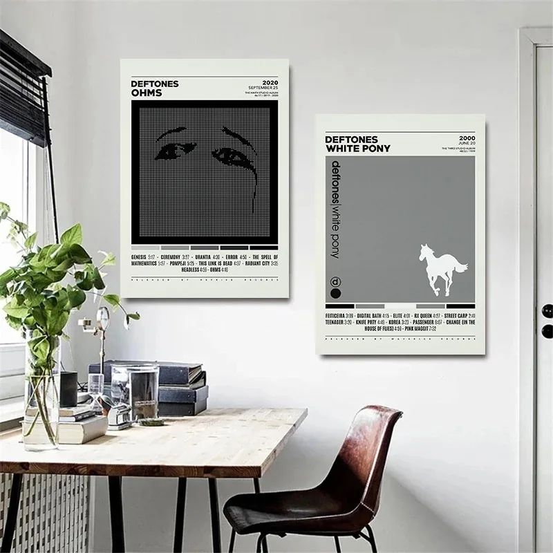 Deftones Album Cover Canvas Wall Art Around The Fur & Saturday Night Wrist Music Poster 2 7.9 11.8 In Unframed