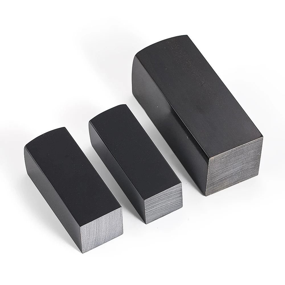 Natural Black Buffalo Horn Raw Material | Professional DIY Knife Handle & Seal Craft Block | Artisan Home Decor 70 X 30 Mm