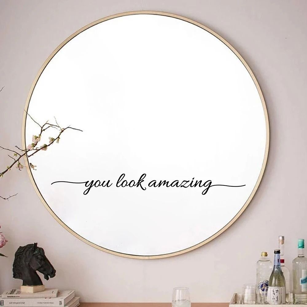 Typography Narrative Sculpture High Definition Mirror Reflection Architectural Art style 5 17.7 In