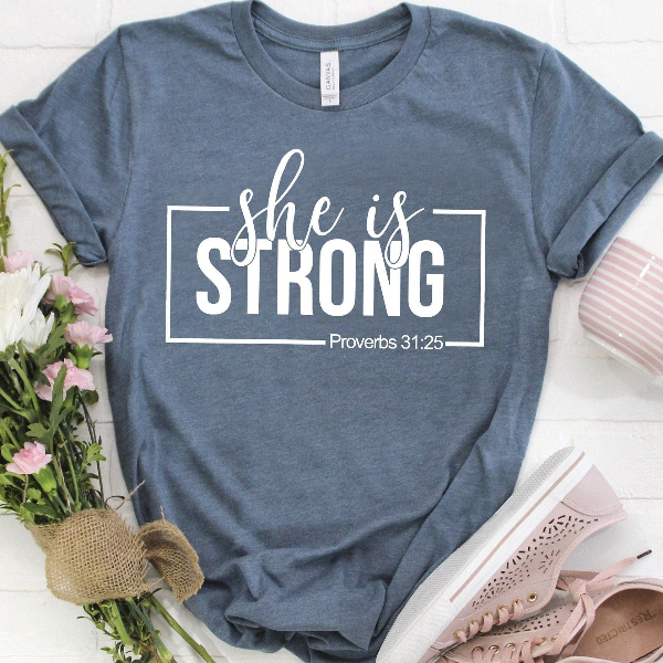 She Is Strong Shirt Cute Mama Shirt, Perfect Mother's Day Gift For Strong Moms black s t Shirt
