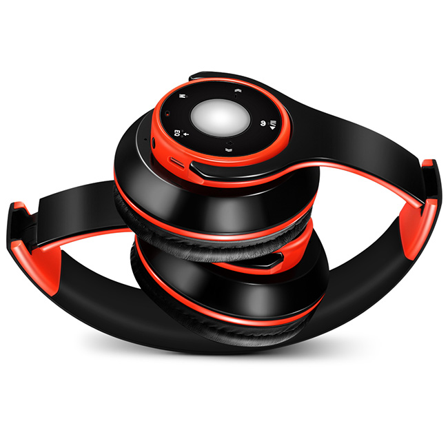 Wireless Bluetooth Headphones Foldable Stereo Sport Headset blue