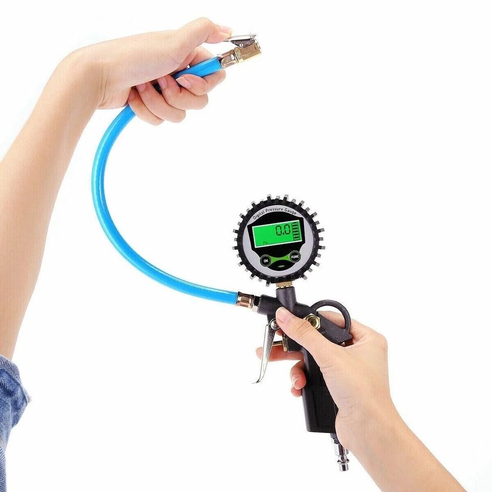 Digital Tire Inflator With Pressure Gauge Air Chuck For Car Truck Bike Digital Tire Inflator With Pressure Gauge Air Chuck For Car Truck Bike