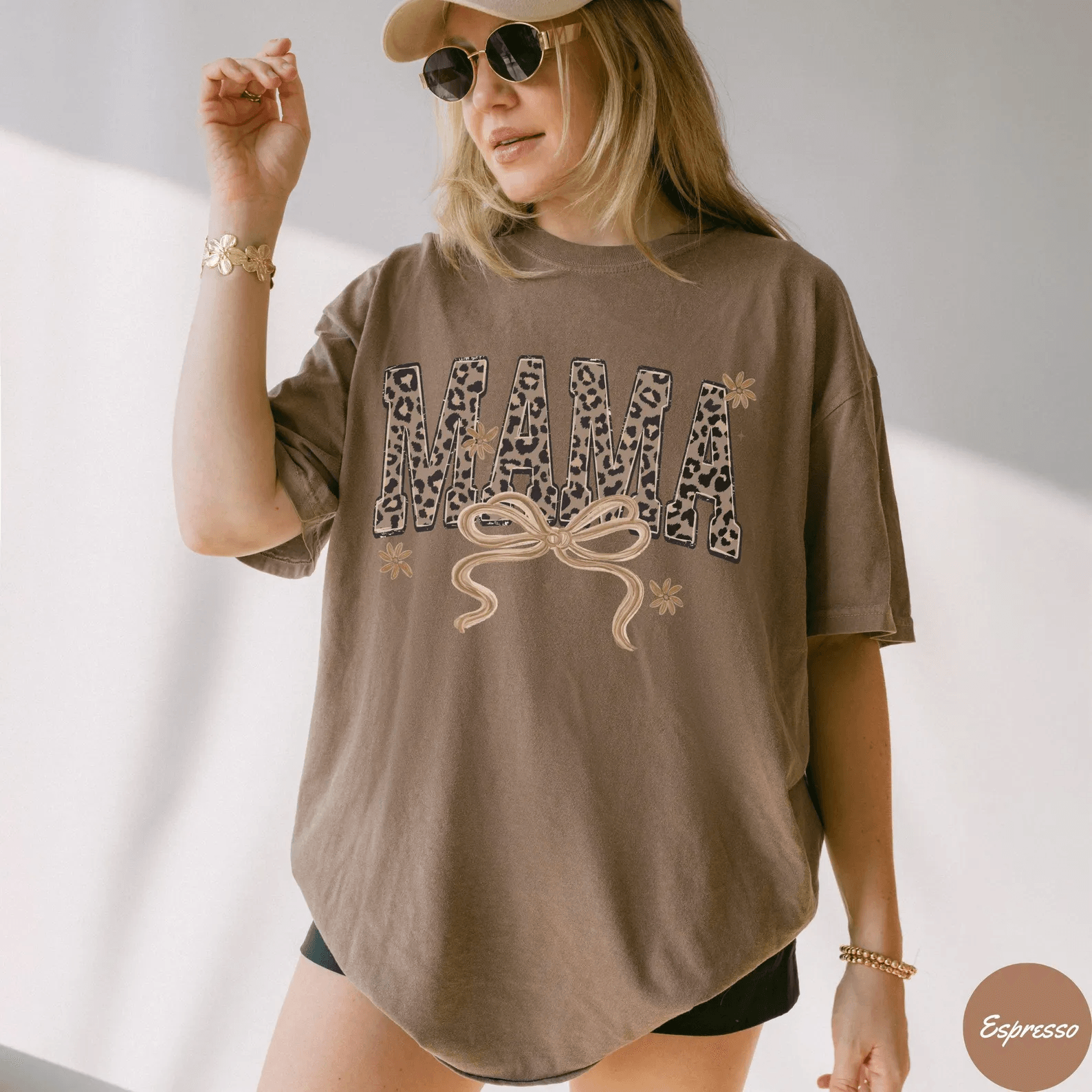 Comfort Colors Leopard Mama Shirt Retro Mom Life Tee Trendy Mothers Day Gift navy l t Shirt