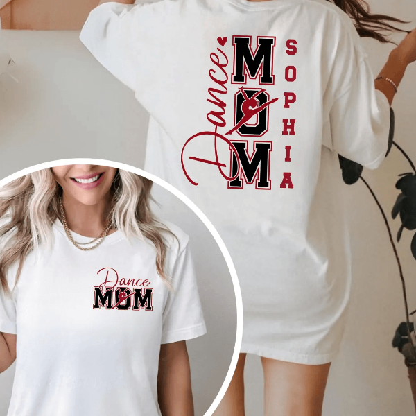 Personalized Dance Mom Shirt Custom Name Dance Mom Life Tee Gift light Orange m sweatshirt