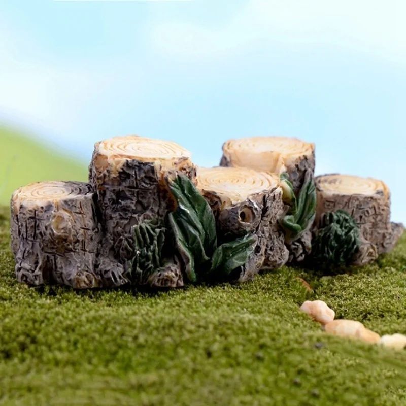 Enchanted Tree Stump Fairy Garden Bridge Miniature Decor Enchanted Tree Stump Fairy Garden Bridge Miniature Decor