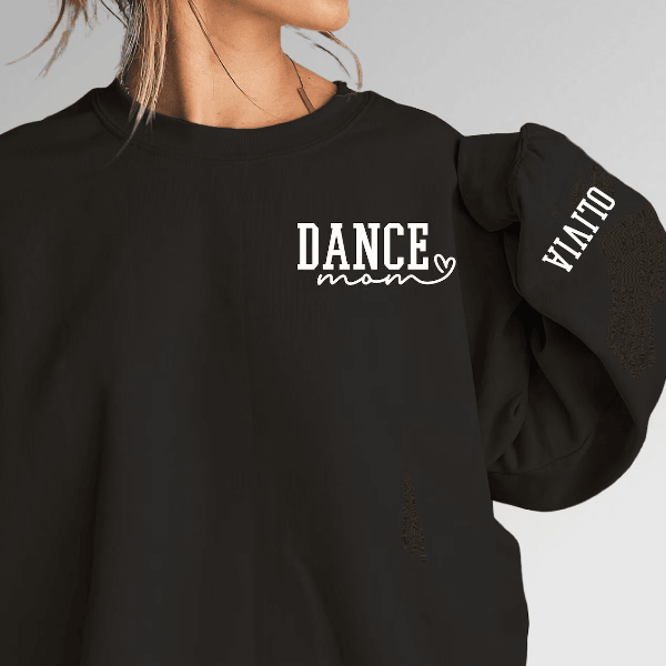 Custom Dance Mom Shirt Personalized Hoodie Sweatshirt Ballet Mom Gift mustard 2xl sweatshirt