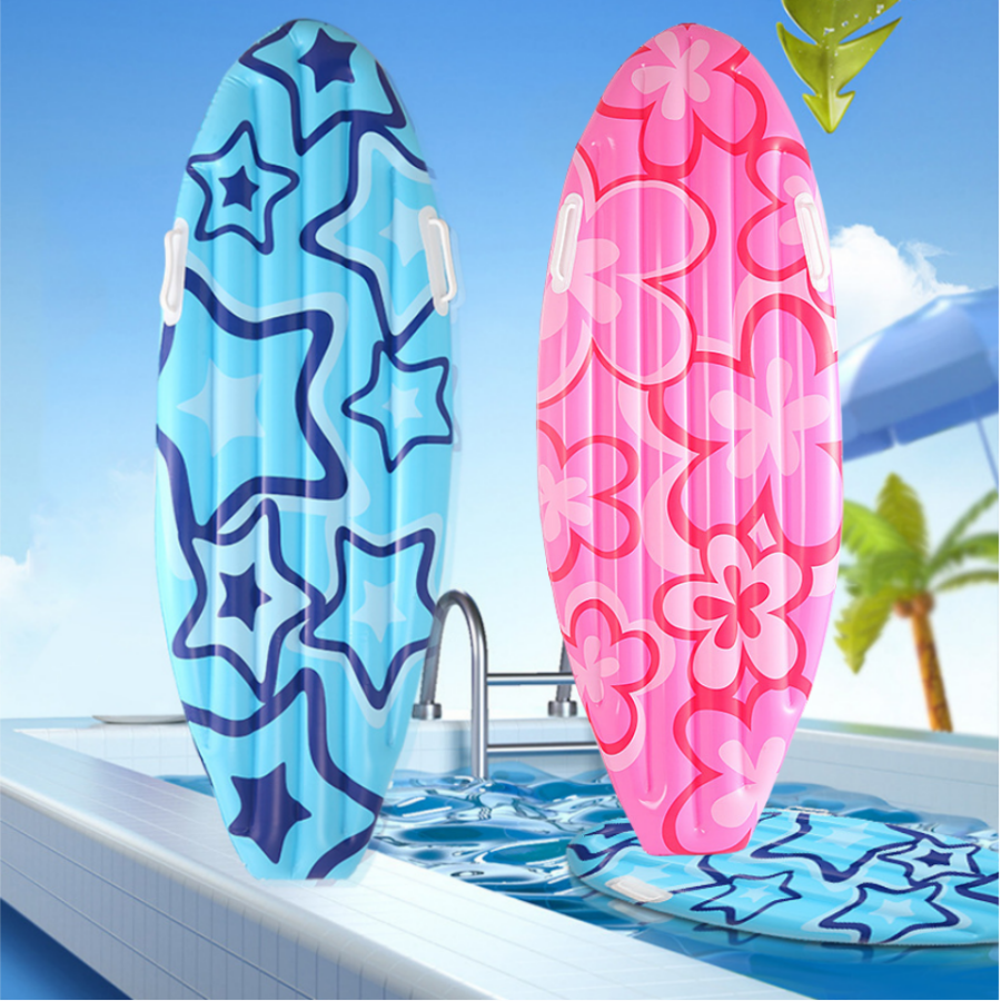 Inflatable Surfboard Pool Toy For Luau Party Decorations And Beach Fun pink