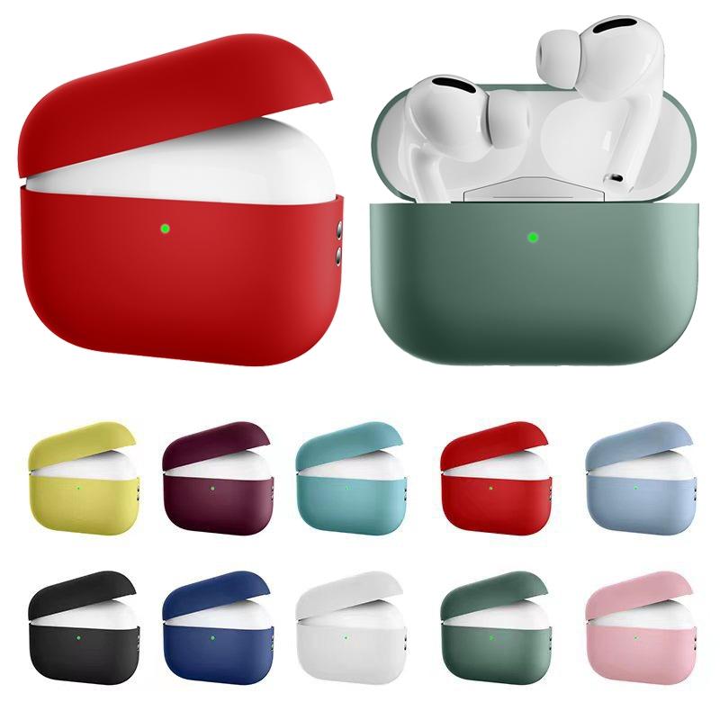 Soft Touch AirPods Pro Case Silicone Cover. red