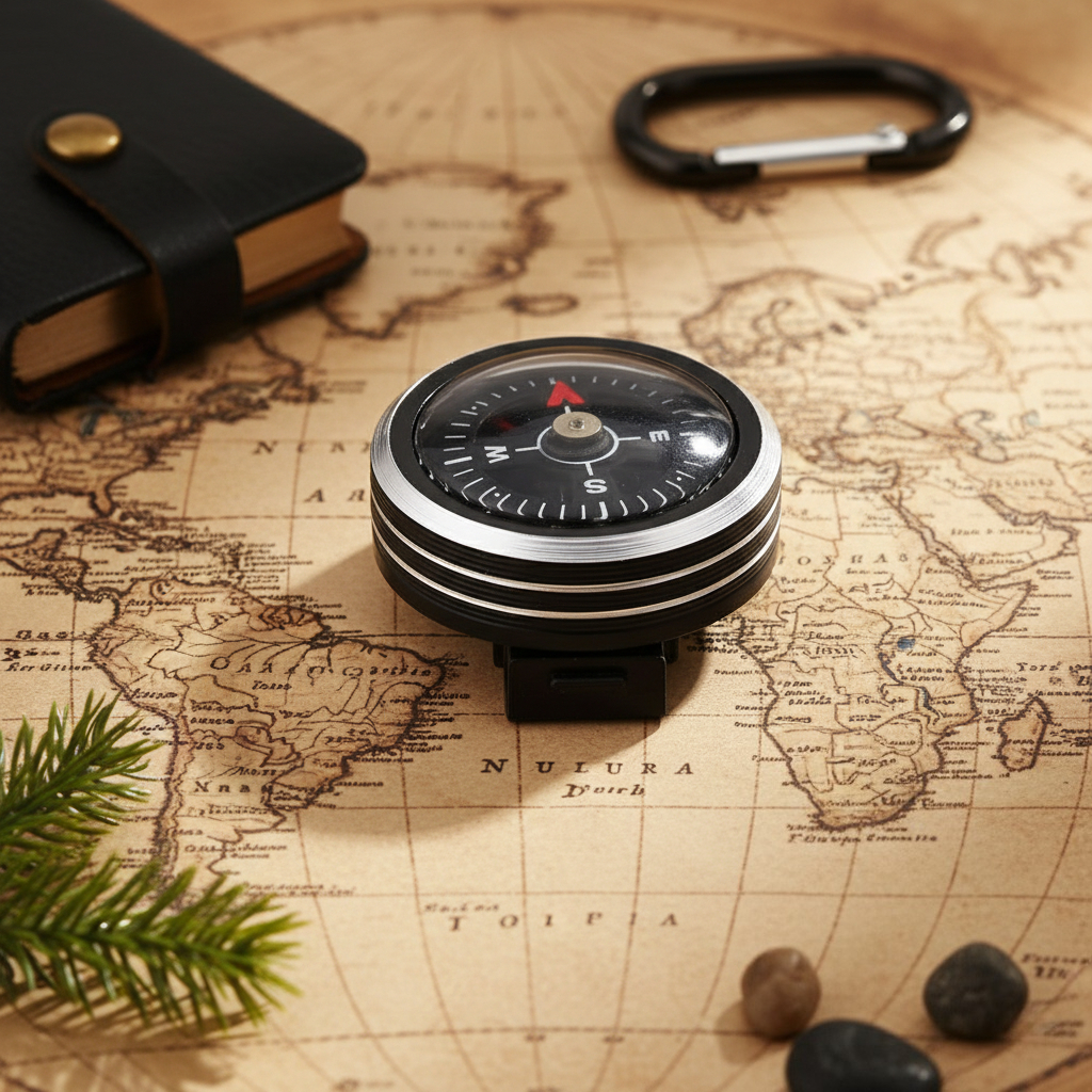 Mini Paracord Bracelet Compass Clip Portable Survival Navigation Tool 1pcs