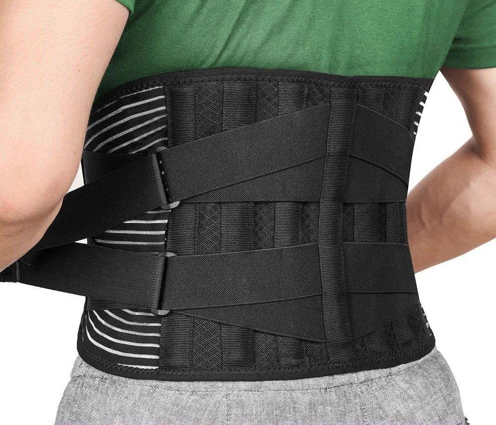 High Stability Lumbar Support And Spine Alignment Belt black xl